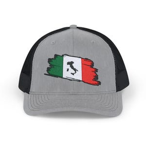 Snapback-truckerpet Italiaanse vlagkaart, Italië Pride-hoed, Italiaans cadeau-idee, Italiaans souvenir, reizigerspet