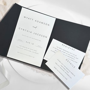Storybook Wedding Invitation Package: Elegant Modern Classic Suite