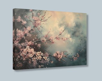 cherry blossom wall art cherry blossom picture spring art floral home decor spring wall art nature landscape wall hanging spring home decor