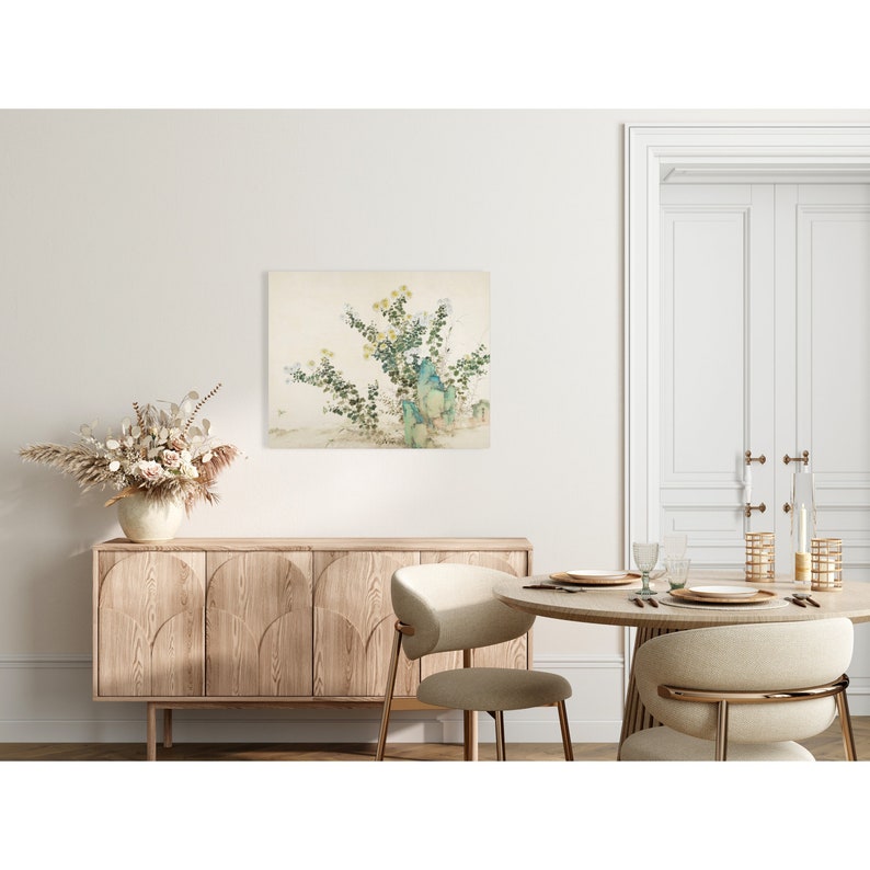 Vintage Japanese Art Print Spring Floral Wall Art Japanese Nihonga