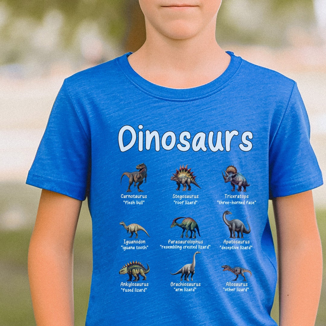 Kid's Dinosaur Tshirt Dinosaur Tshirt Kids Science Etsy