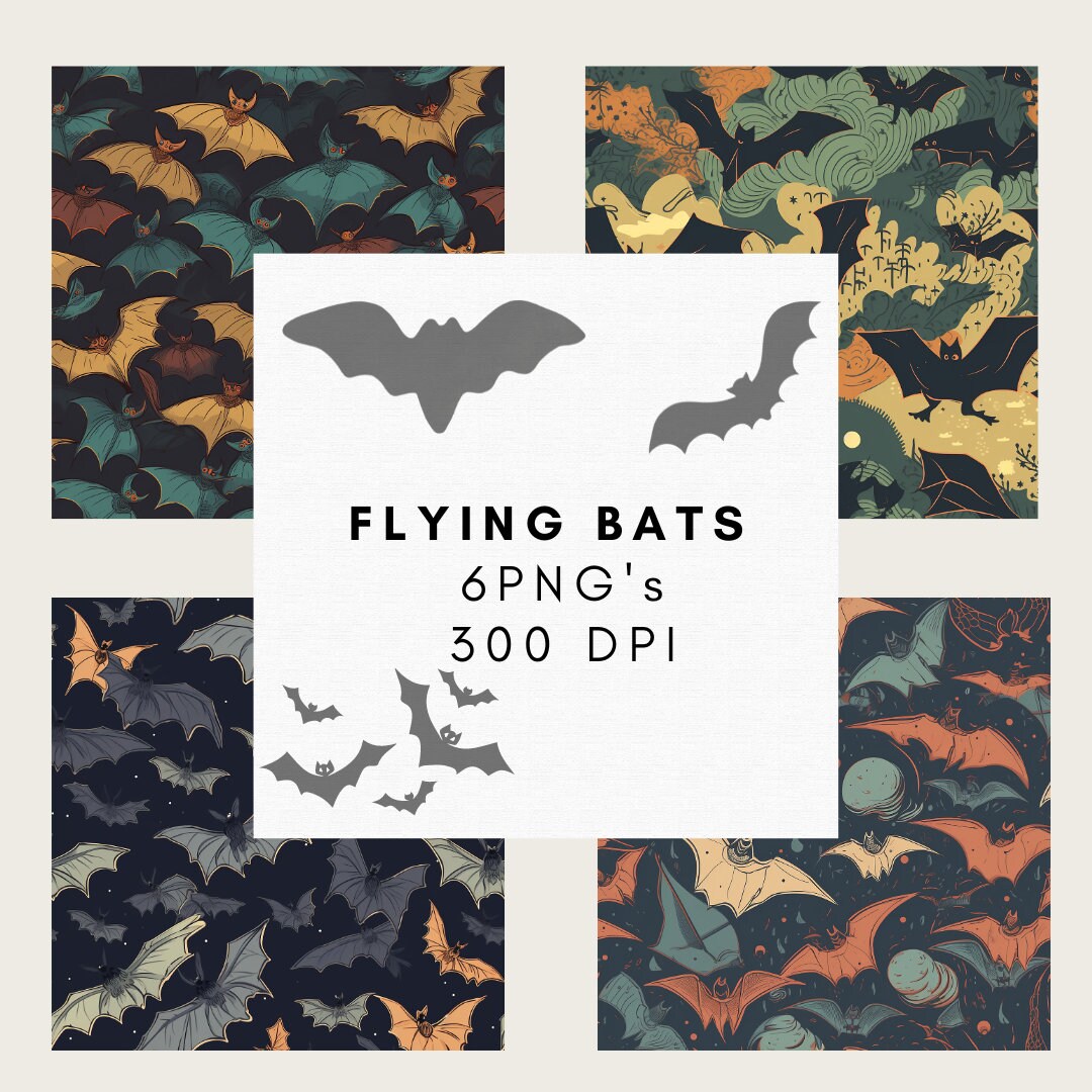 Spooky Bats Background | Halloween Pattern for Crafts and Fabric ...