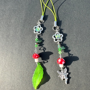 Cottage Core Mushroom Phone Charm