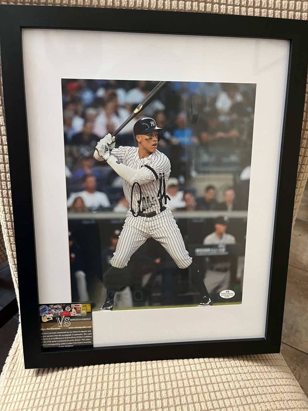 Aaron Judge Autographed Picture With VS COA - Etsy