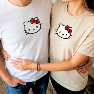 Hello Kitty Shirt, Hello Kitty Matching Shirt, Hello Kitty T-Shirt, Hello Kitty, Cute Shirt, Gifts for her, Sanrio Shirt