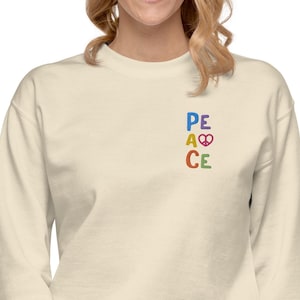 Peace Sweatshirt, Peace Heart Sign Shirt, Positive Vibes Tee, Hippie Shirt, Inspirational