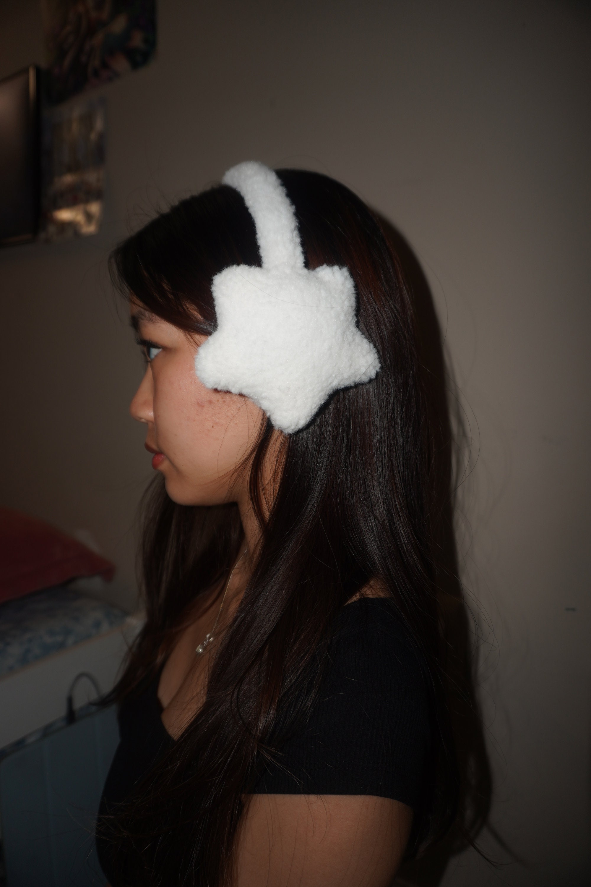 Original Handsomegirly Teal Star Shaped Handmade Earmuffs Star Earmuffs - Etsy main image 3