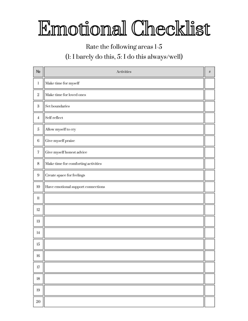 Self care Template Self care Assessment Wellness Assessment Stress Self care Template Self care Assessment Wellness Assessment Stress