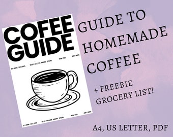 Homemade Coffee Guide | Essential Guide To Coffee | Brew Methods | Easy And Simple Coffee Recipes | Coffee Infographic