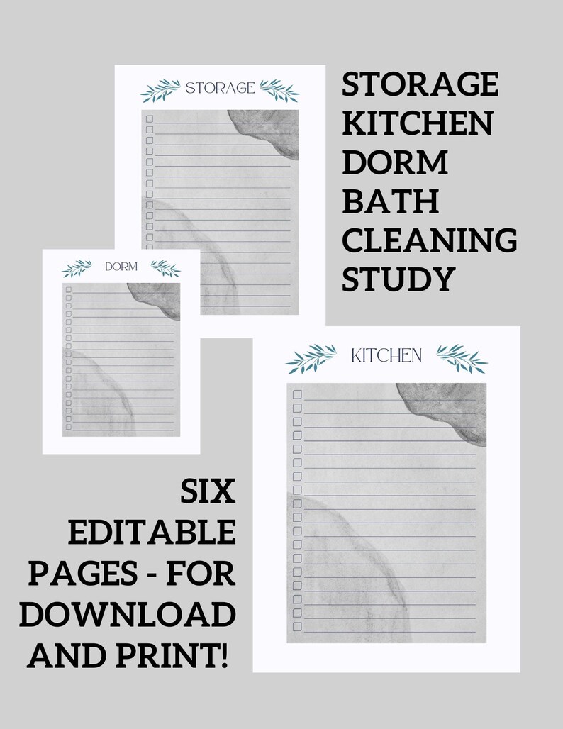 Editable Dorm Room Packing Checklist: College Essentials (PDF & JPG) - Etsy