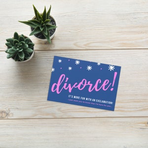Carte de vœux | Soutien et encouragement au divorce