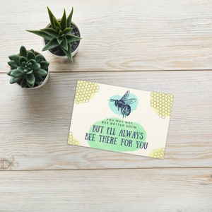 Carte de vœux | Soutien et encouragement pour les maladies chroniques, la santé mentale, la maladie mentale, les difficultés à long terme (vide à l'intérieur)