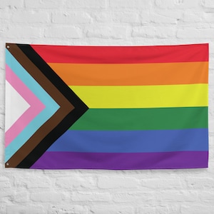 Large Progress Pride Flag | 34.5&quot; x 56&quot; (87.6 cm x 142.2 cm)