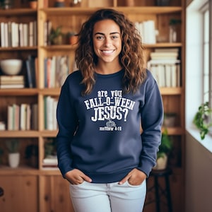Fall-o-ween Jesus sweatshirt
