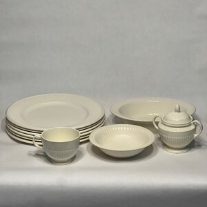 Vintage Edme Wedgwood: plates, sugar bowl, tea cup, serving bowl