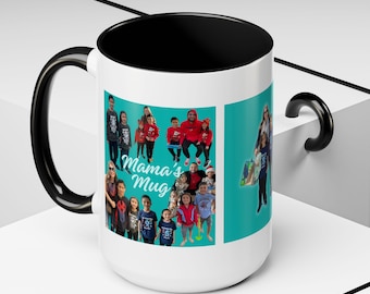 Taza de café personalizada (11 oz y 15 oz): taza personalizada con tus propias fotos, idea única de regalo con foto, taza de cerámica personalizable, personalizada
