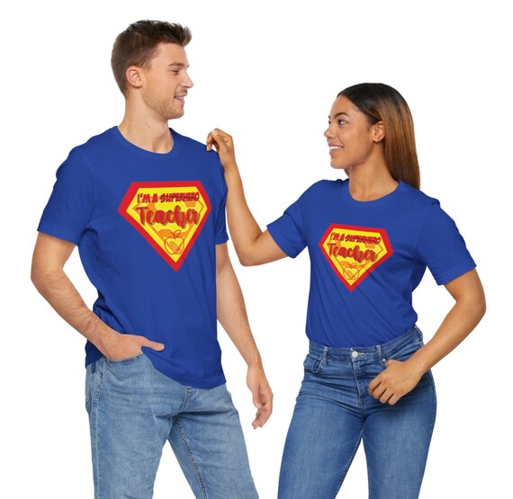 Teacher t shirt - Teacher Superhero t shirt  Teacher tee Unisex Jersey Short Sleeve Tee