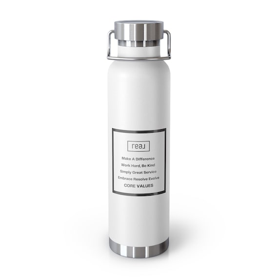 Real Core Value Copper Vacuum Insulated Bottle, 22oz