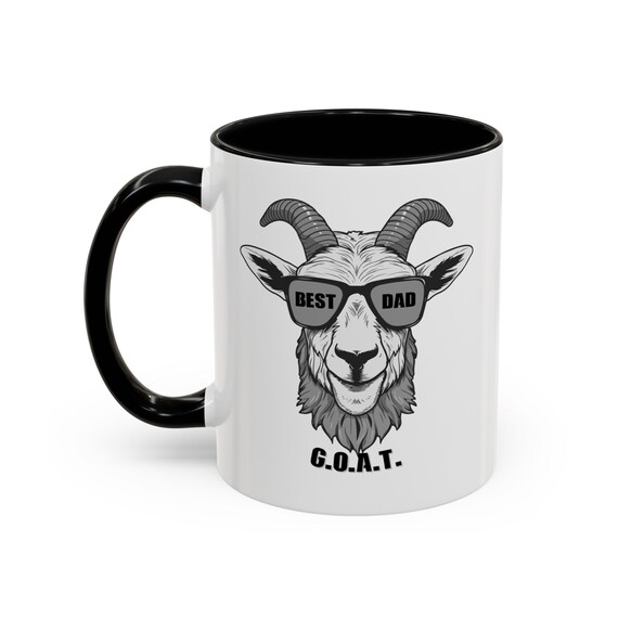 Dad Gift Best Dad Gift Fathers Day Gift  Fathers Day GOAT Mug Accent Coffee Mug (11, 15oz)