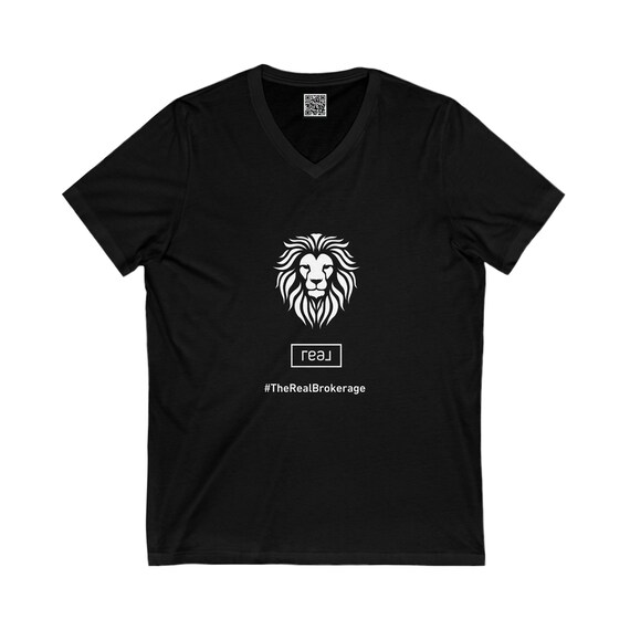 Lion In The Room Unisex Short Sleeve V-Neck Tee