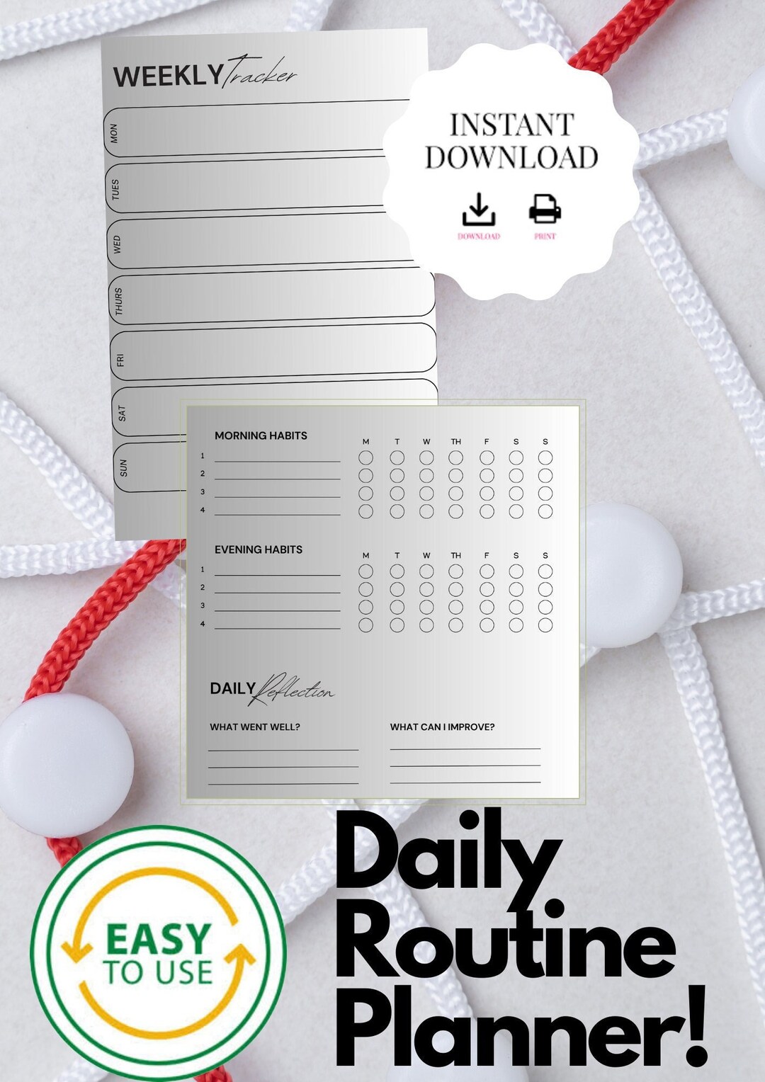 Weekly Planner, Daily Planner, Routine Planner, Agenda, Organizer ...