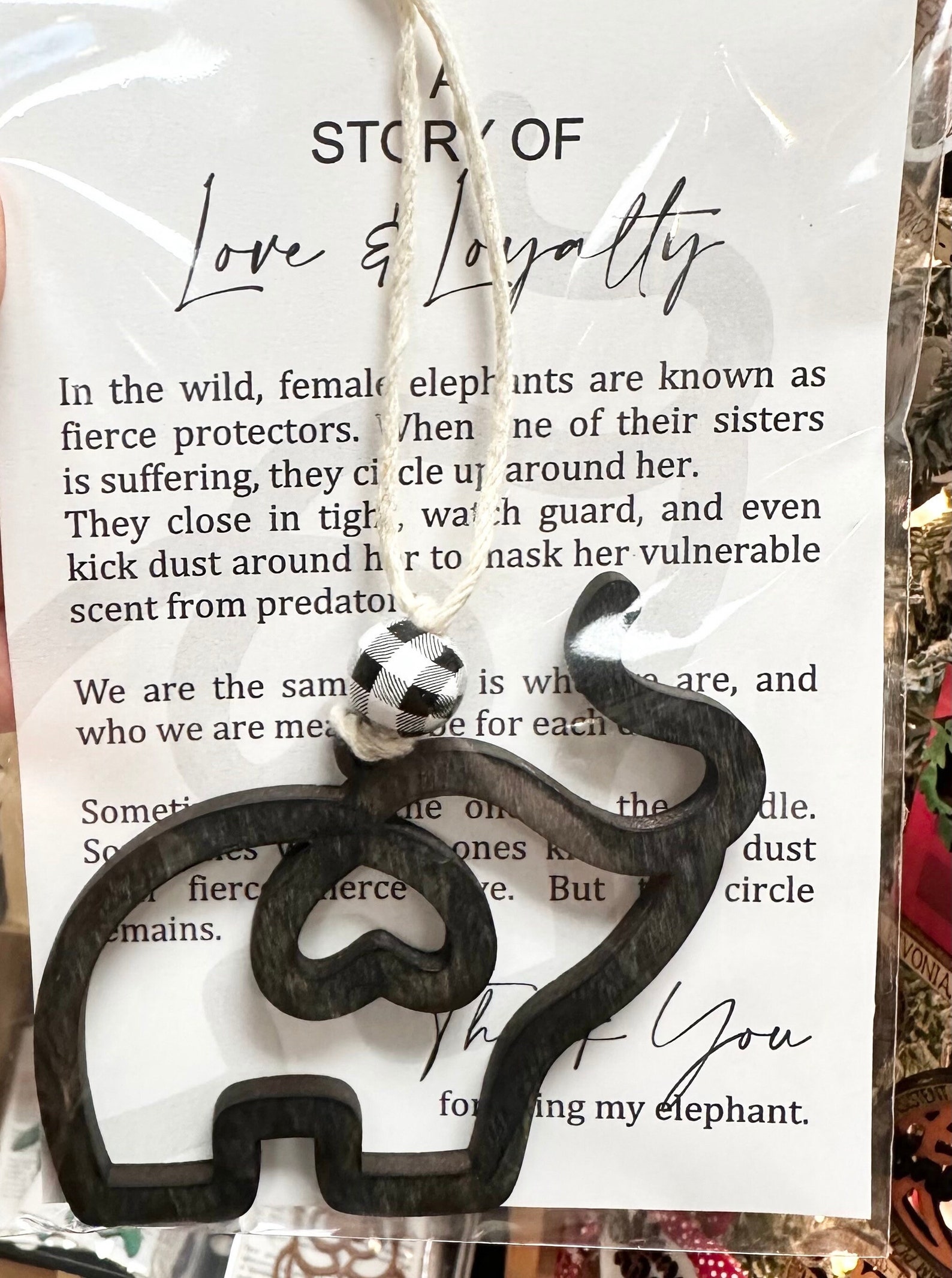 Elephant Ornament Sisterhood Gift Friendship Symbol Perfect Etsy