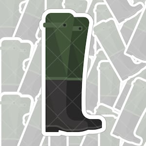 Wader Boot Duck Fliegenfischen Vinyl Aufkleber für drinnen und draußen - Ein süßer Aufkleber für Ihr MacBook ThinkPad Laptop Computer Wasserflasche oder Notebook
