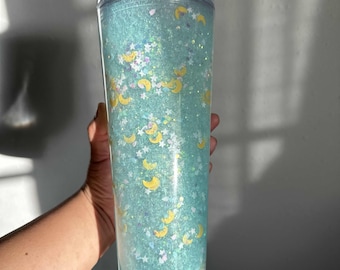 Twinkle Night Snow Globe 24oz Tumbler || tumbler || Snow Globe