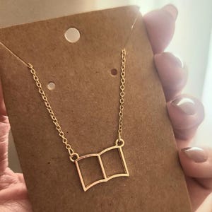 Book Necklace, Book Jewelry,  Ready to Ship Gift, Book Lover