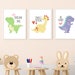 Dinosaur Inspirational Kids Printable- Set of 3, Kids Room and Nursery ...