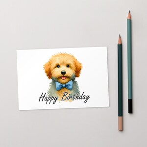 Verjaardag Goldendoodle Hond Ansichtkaarten 01