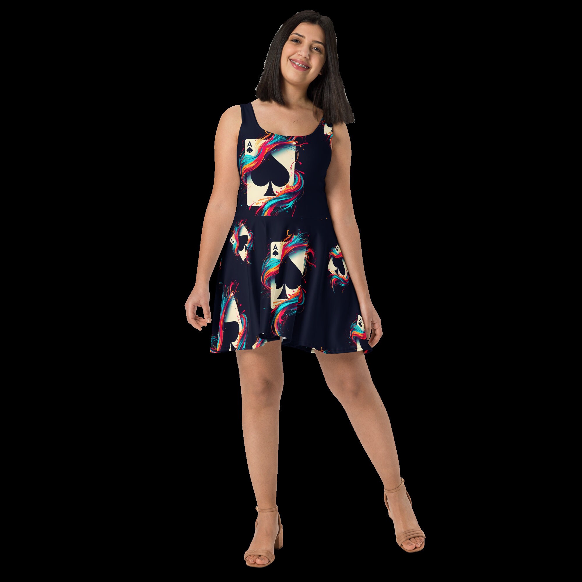 slim fit dress slacks Unbuttoned Soft Linen Mini Dress Black L / Black main image 0