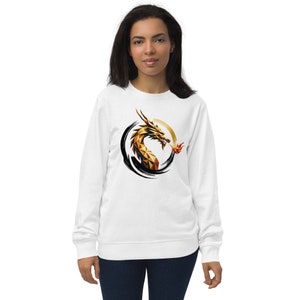 Dragon ardent : Sweat-shirt | Formes géométriques Low-Poly | Heureuse nouvelle année lunaire