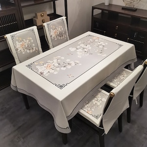 Special white tablecloth table cover custom size tablecloth