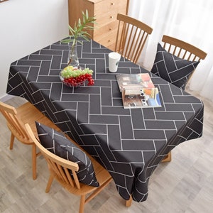 Black tablecloth table cover custom size tablecloth