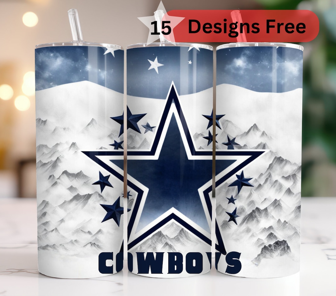 Cowboys Design Tumbler Wrap Bundle ,digital Instant Download Designs ...