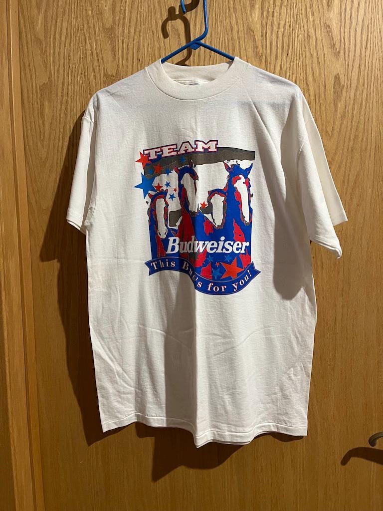 90s Budweiser Shirt - Etsy