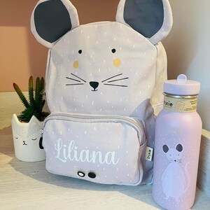 Sac à dos Trixie personnalisé (souris) (gourde en option)