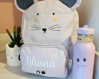 Sac à dos Trixie personnalisé (souris) (gourde en option)