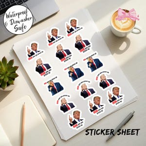 40pcs I Did That Anti Trump Sticker, 5 Different Stickers, Anti Trump Sticker Sheet, Trump Gas Pump Sticker, Political Humor Sticker