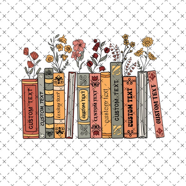 Personalized Favorite Books Png, Bookshelf Png, Custom Designs for Reader Png, Custom Library Png, Personalized Teacher Png, Book Lover Gift