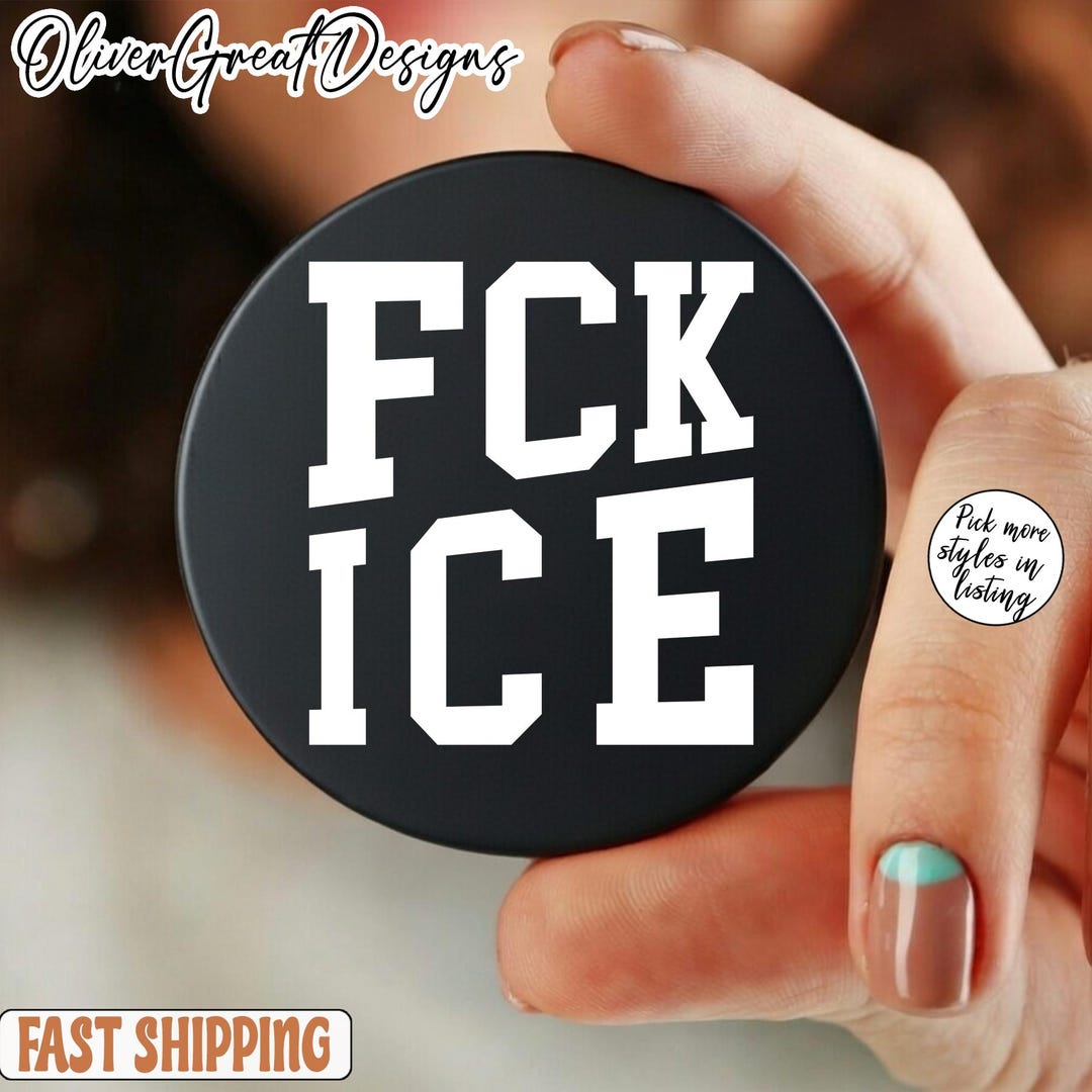 Fck ICE Pin, Anti ICE Anti Trump Sticker, Resist Pin - Etsy UK