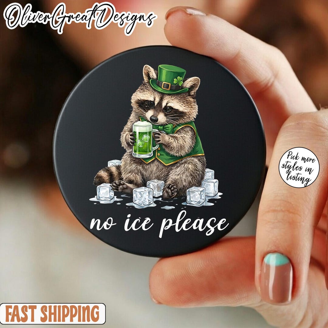 No Ice Please Raccoon Pin Button, St. Patrick’s Day Activist Pin - Etsy