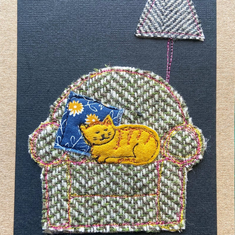 Textile Art Card - Etsy UK