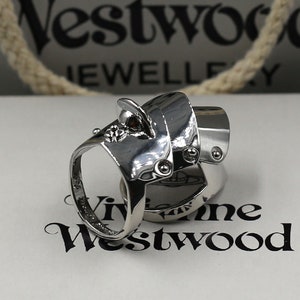VIVIENNE WESTWOOD Armour Silver Ring - Mens from PILOT UK