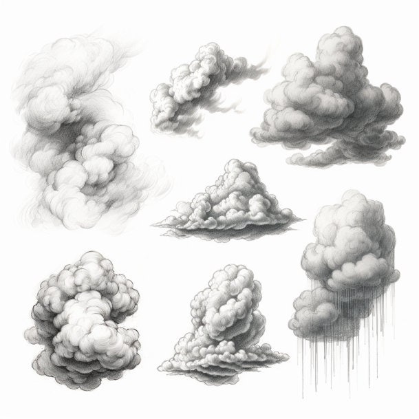 Sketching Clouds in Pencil