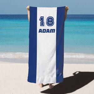 Sport Team Personalized Beach towel, Baseball Team Logo Custom Pool Towel, School Team Towels, Swim,Volleyball, Basketball, Soccer team gift
