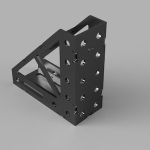 100x250mm Welding Fixture Medium Square DXF File