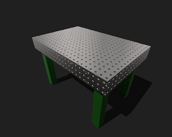 Welding Fixture Table 800 x 1200 x 150 x 10mm DXF Files