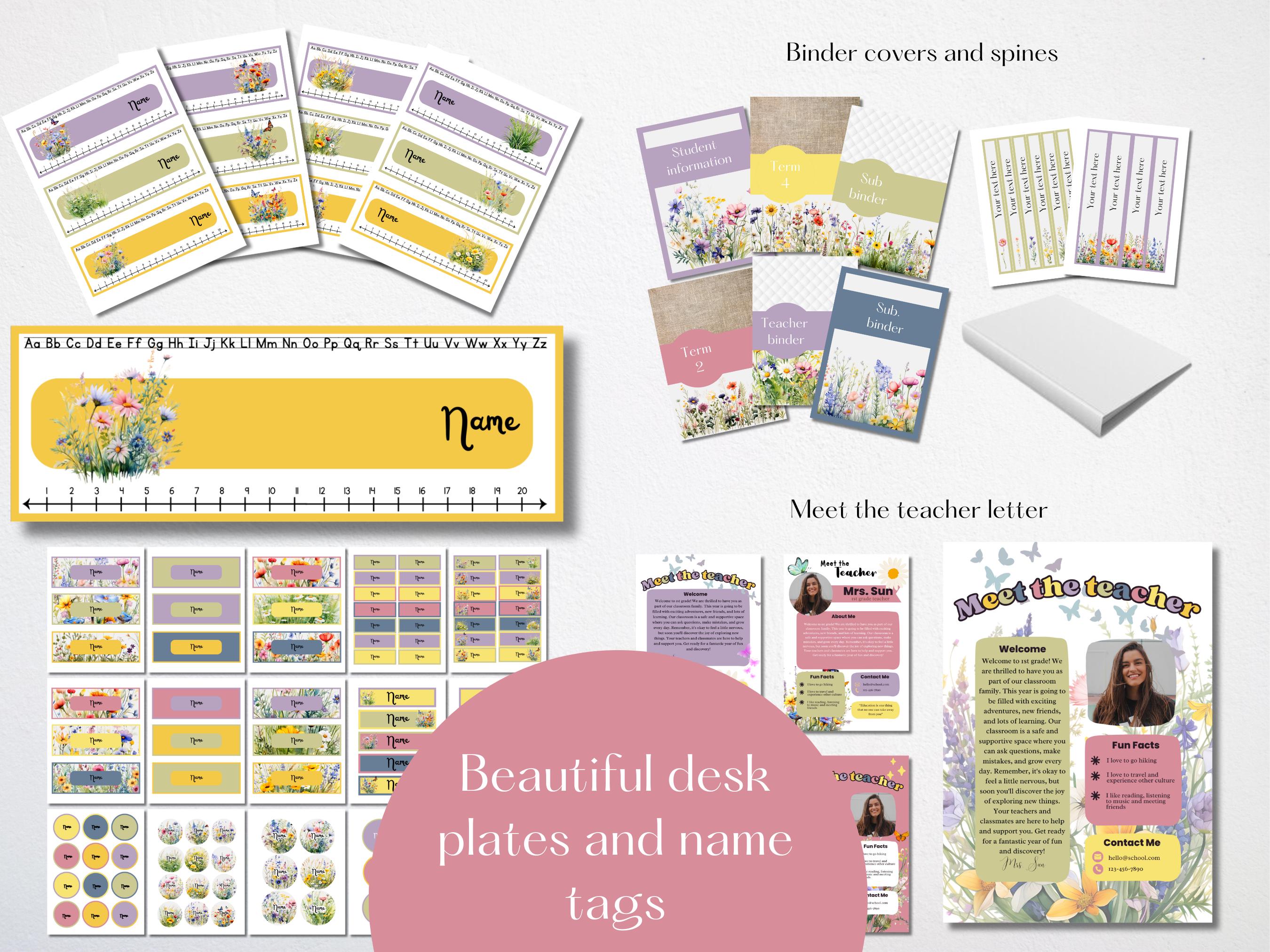 Meadow Mega Classroom Decor Bundle for a Calm Nature Inspired Classroom ...